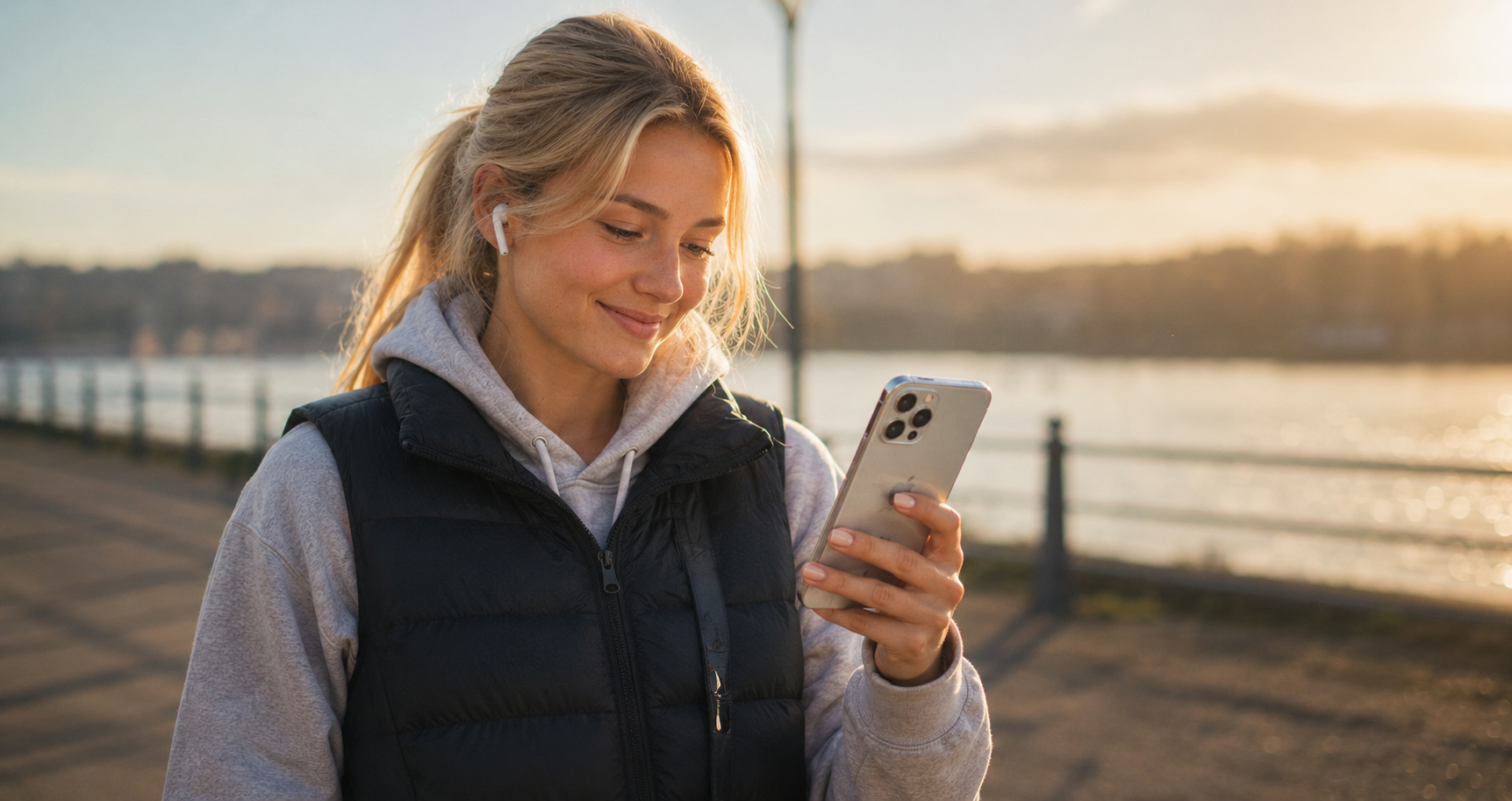 Person reading a private message on Morse Messenger